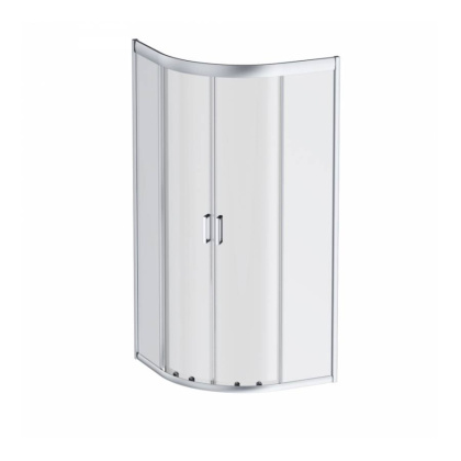 W90G-401-090WT Gem душевое ограждение 90х90, стекло прозрачное, профиль матовое серебро, без поддона