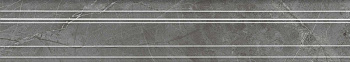 Бордюр Багет Риальто серый тёмный глянцевый обрезной 40x7,3x2,7 Бордюр Багет Риальто серый тёмный глянцевый обрезной 40x7,3x2,7