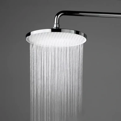 Душевая колонна FONTE на 3 потока с фиксированным изливом и механическим смесителем, хром
