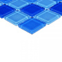 Мозаика стеклянная Blue wave-1 (чип 4*25*25) 300*300(22шт.-1.98м2), м2