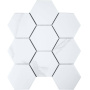 Керамическая мозаика, Hexagon big Carrara Matt 95x110, Geometry