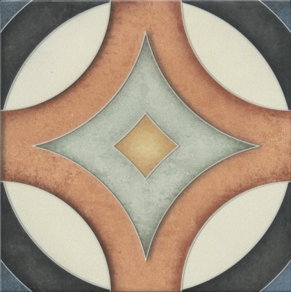 Декор HGD\A557\5009 Фантазия 3 орнамент (20см*20см*6,9мм) (10шт/0,4м2) матовый, шт.