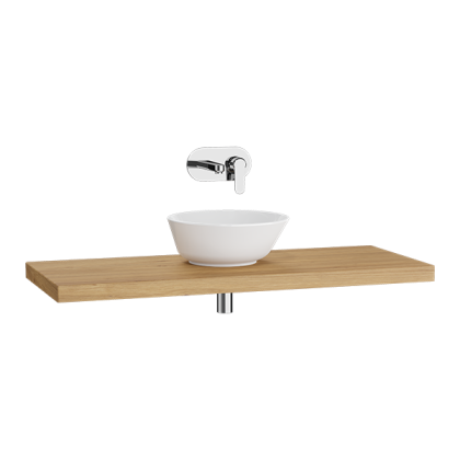 Столешница подвесная 120 см, светлый дуб