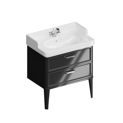 Тумба с раковиной Kerama Marazzi Pompei 80 см PO.M.80.2\BLK глянцевый черный Тумба с раковиной Kerama Marazzi Pompei 80 см PO.M.80.2\BLK глянцевый черный