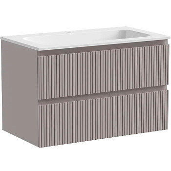 Тумба подвесная SANCOS Snob T 790х445х500, c двумя ящиками оснащенными доводчиками, Doha Soft, арт.SNT80SM Тумба подвесная SANCOS Snob T 790х445х500, c двумя ящиками оснащенными доводчиками, Doha Soft, арт.SNT80SM