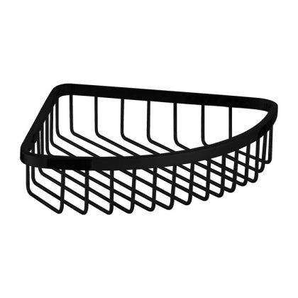 Полка-корзинка для душа угловая OMNIRES 20,4х20,4 см UN10330BL (черная BLM) Полка-корзинка для душа угловая OMNIRES 20,4х20,4 см UN10330BL (черная BLM)