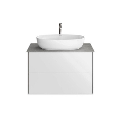 Тумба PLAZA Modern подвесная с ящиками 80, белая глянцевая PLB.M.80.2\WHT