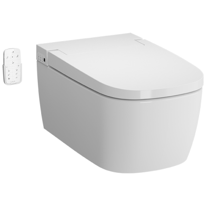 Унитаз подвесной VitrA V-Care 5674B003-6194 со встроенным феном и системой удаления запахов