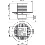 Сливной трап 105×105/50 мм боковой сток, решетка из нержавеющей стали, гидрозатвор комбинированный SMART Сливной трап 105×105/50 мм боковой сток, решетка из нержавеющей стали, гидрозатвор комбинированный SMART