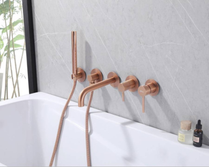 Смеситель для ванны Abber Wasser Kreis AF8130MRG розовое золото матовое Смеситель для ванны Abber Wasser Kreis AF8130MRG розовое золото матовое