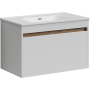 Тумба подвесная SANCOS Smart 790х450х500, c двумя ящиками оснащенными доводчиками, белый глянец , арт. SM80W