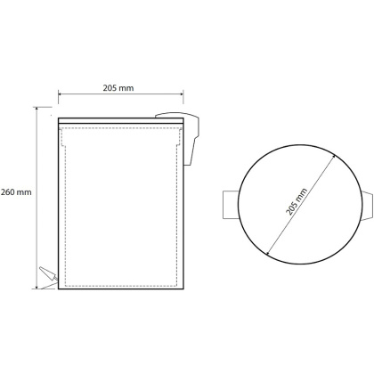 Ведро для мусора Bemeta Amber 155315010 Медное золото матовое, 5 л Ведро для мусора Bemeta Amber 155315010 Медное золото матовое, 5 л