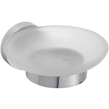 Мыльница Bemeta Omega 104108042 Хром, Матовое стекло