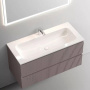 Тумба подвесная SANCOS Snob T 995х445х500, c двумя ящиками оснащенными доводчиками, Doha Soft, арт.SNT100SM Тумба подвесная SANCOS Snob T 995х445х500, c двумя ящиками оснащенными доводчиками, Doha Soft, арт.SNT100SM