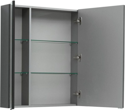 Зеркальный шкаф Aquanet Алвита 80 серый антрацит