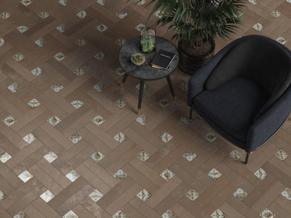 Декор VT\B226\1146 Довиль 5 глянцевый 9,8*9,8 (уп/30шт), шт