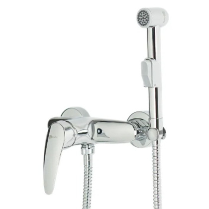 Смеситель настенный с гигиеническим душем, латунь/хром Смеситель настенный с гигиеническим душем, латунь/хром