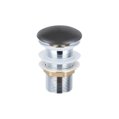 Донный клапан с керамической крышкой Vincea DBS0-216MG, серая мат. крышка, без перелива Донный клапан с керамической крышкой Vincea DBS0-216MG, серая мат. крышка, без перелива