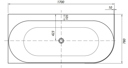 139778R Миниванна 2.31004.20A PRIORITY 4 белый (291917), шт