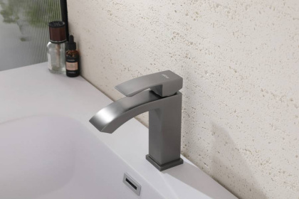 Смеситель ABBER Wasserfall AF8610NG для раковины, никель