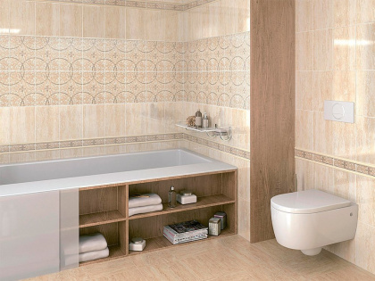 Бордюр STG/А107/880 Травертин 5,7*20*6,9 (1уп/32шт.), шт