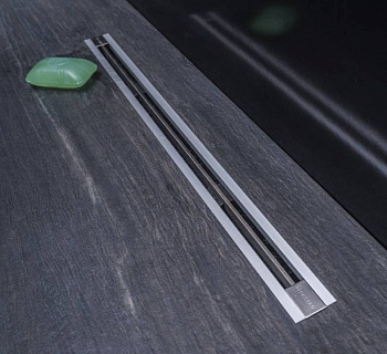 13100037 Линейный трап Confluo Slim Line 1050,ультратонкая модель с дизайн-вставкой Slim Исполнение: Матовый хром 