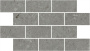 Декор Чеппо ди Гре мозаичный серый тёмный матовый обрезной 34,6x20x0,9