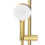 F0785A499  X-Joy, душ.система:  см-ль д/душа с ТМС, душ.штанга,верхний душ 220мм, ручн душ, золото