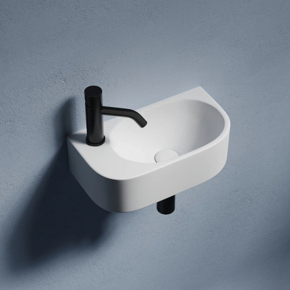 Умывальник подвесной прямоугольный (чаша справа, отверстие под смеситель слева) Element 409*224*110мм