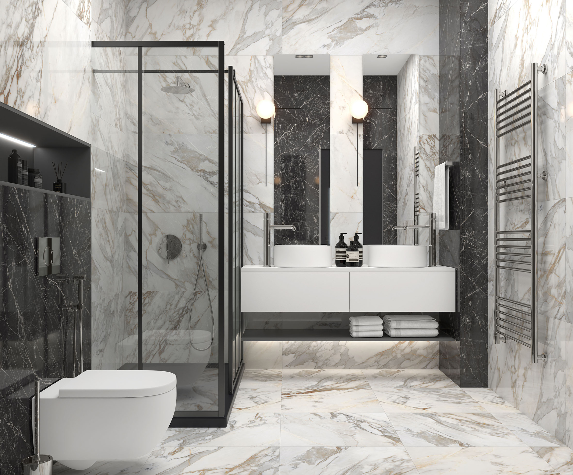 Керамогранит Laparet Calacatta Roma полированный 60х120 (2шт_1,44м2), м2