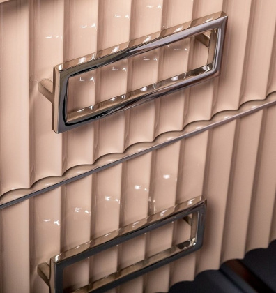 Тумба MONACO 100см h74см капучино глянец + хром под раковину чашу 867-100-CPCR Boheme