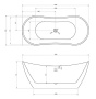 Акриловая ванна Abber 180х80 AB9322