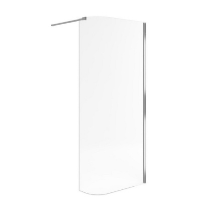 Стенка изогнутая walk-in Vidoq 85 см (хром) Стенка изогнутая walk-in Vidoq 85 см (хром)