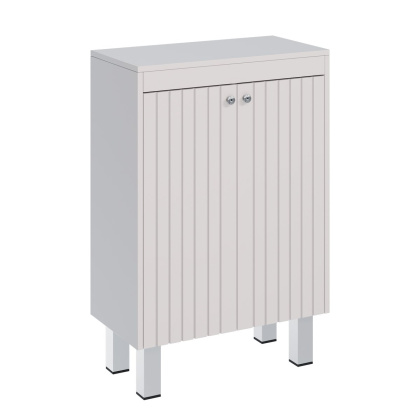 Шкаф Lemark ROMANCE 60см подвесной/напольный, с откидной корзиной для белья, цвет корпуса, фасада: Белый глянец