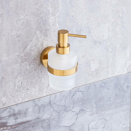 Дозатор для жидкого мыла Bemeta Sablo 160109102 Золото матовое, 200 мл Дозатор для жидкого мыла Bemeta Sablo 160109102 Золото матовое, 200 мл