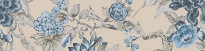 Бордюр VT\B491\11037R Жардим Синий/Голубой/Бежевый (30см*7,2см*9мм) (20шт/0,432м2) Флора 2, шт