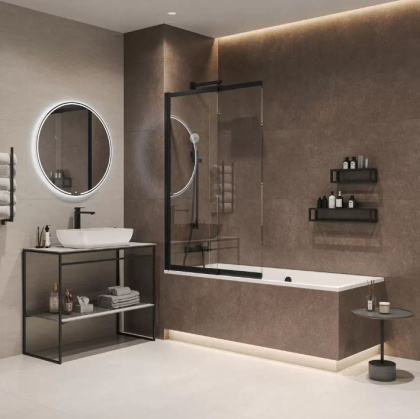 Плинтус Королевская дорога коричневый обрезной 60x9,5x0,9