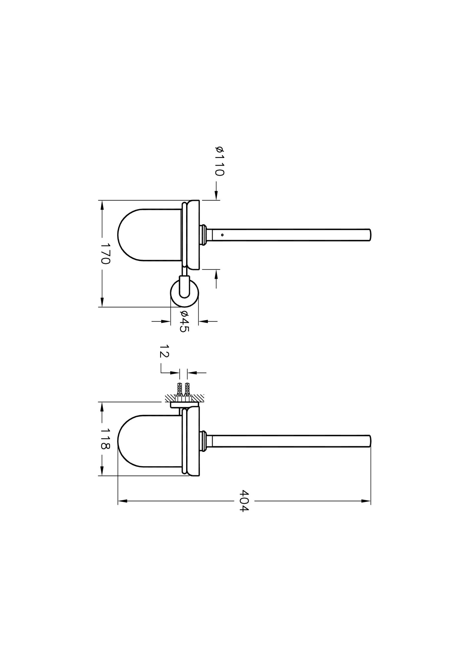 Держатель ёршика Minimax, глянцевый хром