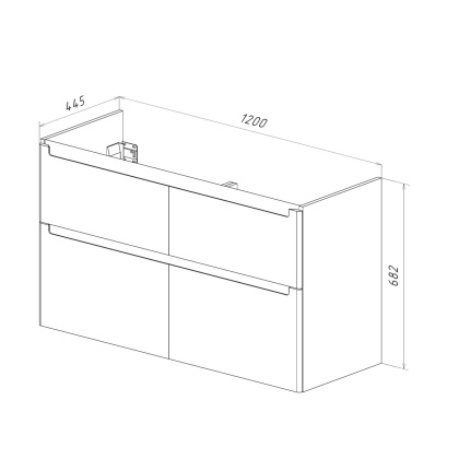 Тумба Lemark BUNO 125см под 2 раковины, подвесная/напольная,4 ящика, цвет корпуса, фасада: Белый глянец Тумба Lemark BUNO 125см под 2 раковины, подвесная/напольная,4 ящика, цвет корпуса, фасада: Белый глянец