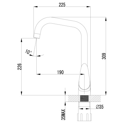 Смеситель Lemark Pramen LM3355C для кухни Смеситель Lemark Pramen LM3355C для кухни