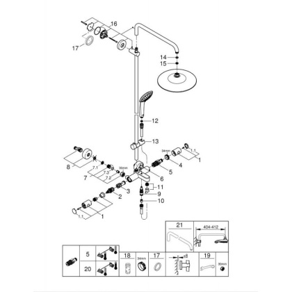 Душевая система Grohe Euphoria 26114001 хром