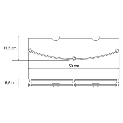 Kammel K-8344 (ранее К-8324) Полка стеклянная с бортиком Kammel K-8344 (ранее К-8324) Полка стеклянная с бортиком