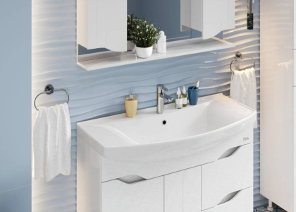 Тумба Onika Веронэлла 105 напольная, белая (ум. Стиль 105) Тумба Onika Веронэлла 105 напольная, белая (ум. Стиль 105)