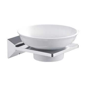 Мыльница керамика, RG1603 Rose, Хром