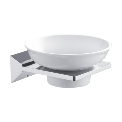 Мыльница керамика, RG1603 Rose, Хром