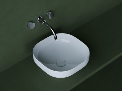 Умывальник чаша накладная квадратная Element 380*380*150мм