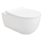 Унитаз Venezia Rimless, белый, в комплекте сиденье с крышкой (soft close,slim) Taormina/Jet Flush,дюропласт, белая,1295-001-0129+A0330-001 (A0333-001)