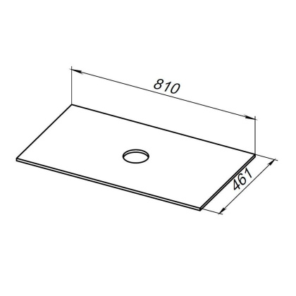 1.32023.DG-S REALITY Столешница 81, dark grey structure (274557), шт