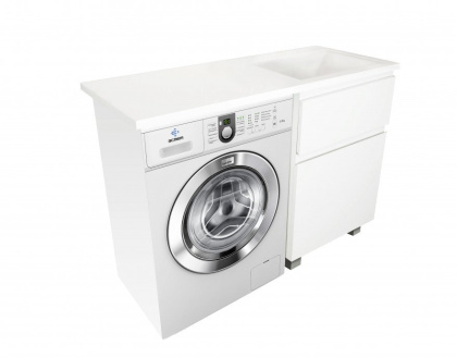 Комплект мебели Dallas Luxe 1500х482 правосторонний напольный 2 ящика (ШхГхВ) 848х476х860