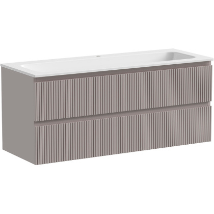 Тумба подвесная SANCOS Snob T 1195х445х500, c двумя ящиками оснащенными доводчиками, Doha Soft, арт.SNT120SM Тумба подвесная SANCOS Snob T 1195х445х500, c двумя ящиками оснащенными доводчиками, Doha Soft, арт.SNT120SM